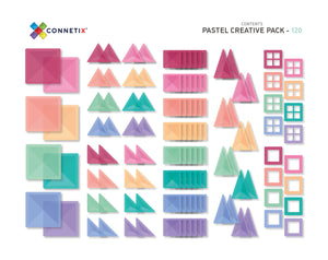 Connetix Tiles - PASTEL Creative Pack - 120st