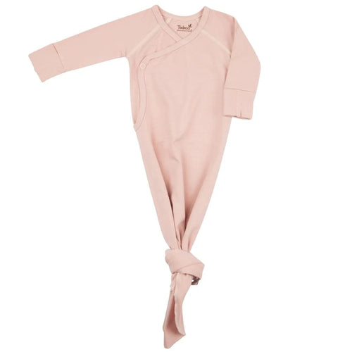 Timboo - Knotted Baby Gown 0-3 m - Misty Rose - LAATSTE STUK
