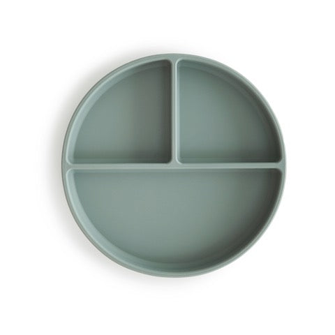 Mushie - Silicone plate - Cambridge Blue