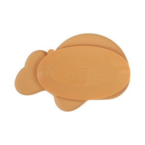 Done By Deer - Silicone stick & stay snack plate Wally - Mustard -40%