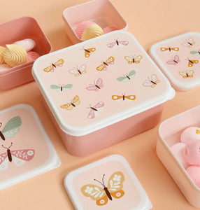 A little lovely company - Lunch & snack box set - Vlinders
